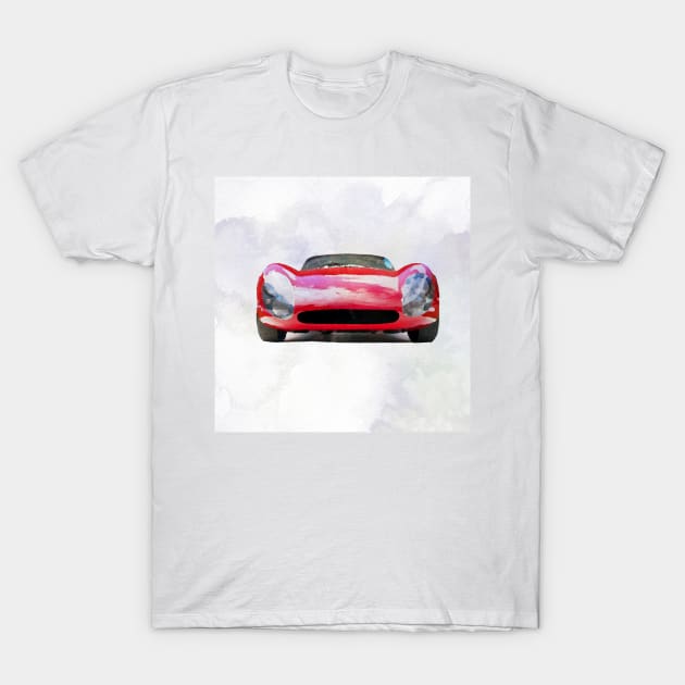 Vintage Alfa Romeo in watercolor T-Shirt by thelazypigeon